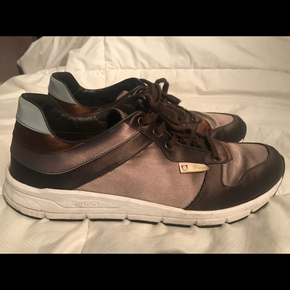 Gucci silk sneakers